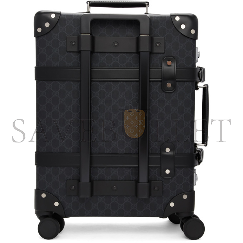 GUCCI BLACK GLOBE-TROTTER EDITION GG CARRY-ON SUITCASE (48*37*17cm)